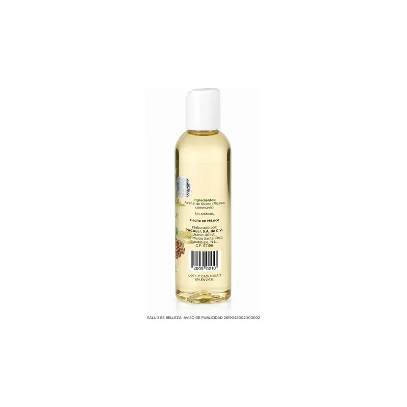 Aceite de Ricino Puro Pacalli 2 Pack Cejas Pestañas Cabello