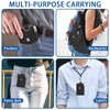 Small Neck Wallet, Water Resistant Lightweight Badge Holder with ID