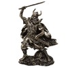 MystiCalls Viking Figurine with Raised Sword Viking Figurine Viking Decoration