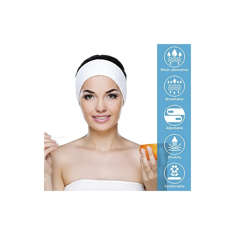 6 diademas MADELALU de 60 x 8.5 cm con velcro,