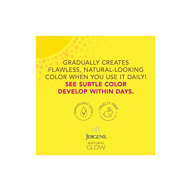 Jergens Glow Face Daily Moisturizer Sunscreen SPF 20, Fair to