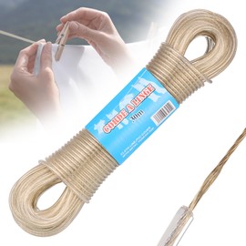 Fentar Washing Line, 30 m Washing Line, Extra Strong with Steel Core, Stable Washing Line, 120 kg Load Capacity, Flexible Laundry Rope, Tear-Resistant and Rustproof Washing Line for Outdoor Garden