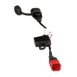 Tecmate Optimate Cable O-77, Battery Charge Adapter, EURO5 6-pin Diagnostic Connector, Black