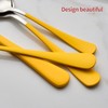 Onlycooker 20-Piece Yellow Silverware Set 18/0 Stainless Steel Flatware Yellow