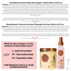 Ritual Botánico Keratina Orgánica | Treatment to Straighten, Repair and Relax Hair | All Natural, Organic & Vegan Ingredients | Product of Colombia | 2 Piece Kit