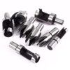 8pcs Standard Wood Plug Cutter Set,Carbon Steel Metric Shank Drill