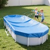 16x10 FT Oval Pool Cover for Above Ground Pools,Solar Oval