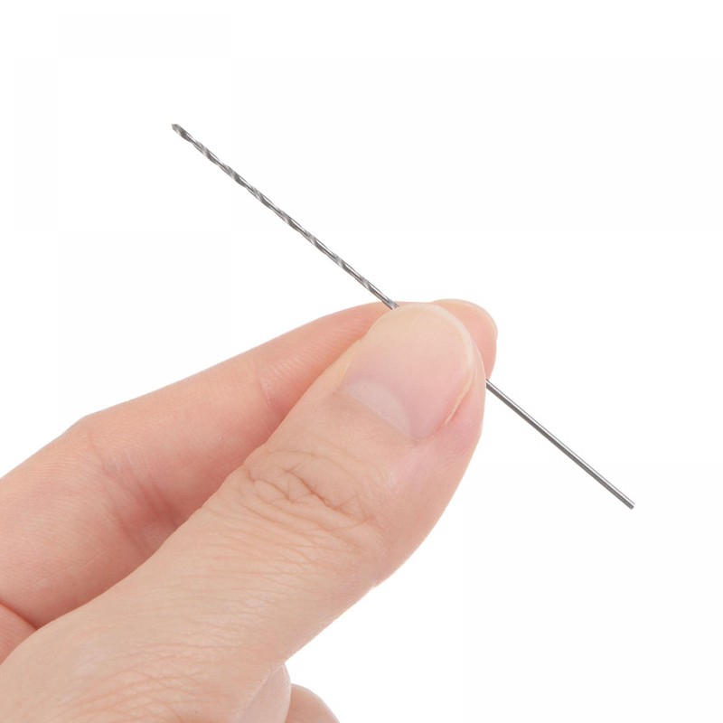 sourcing map 5 Pcs 0.8mm Mini Micro Twist Drill Bits,