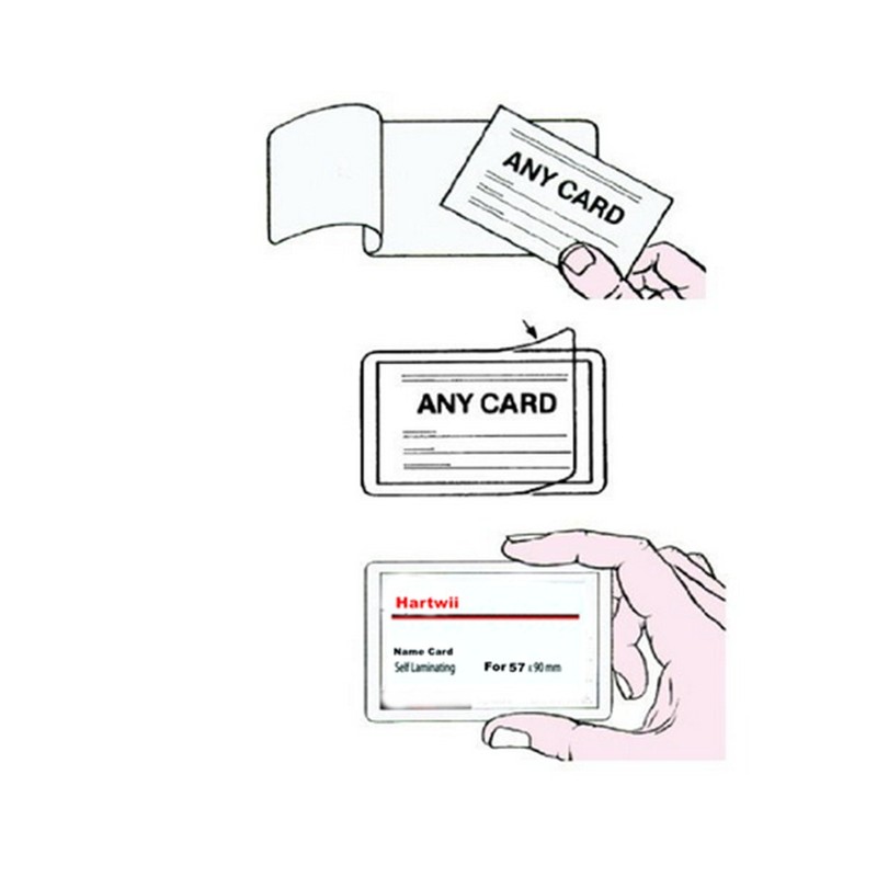 Hartwii Name Card/ID Card Size 66x98mm Cold Self Seal Self