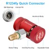Wowpartspro R1234YF Quick Coupler Adapter for Car AC System, HP
