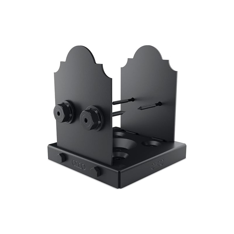 Ozco Laredo Sunset Lite 6x6 Post Base Kit, Includes Decorative