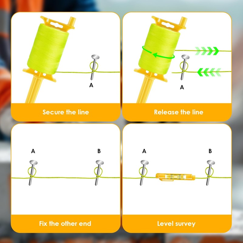 2PCS Mason Line String, #18 500 FT Braided Construction Nylon