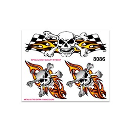 Quattroerre 8086 Sticker Tris Skull