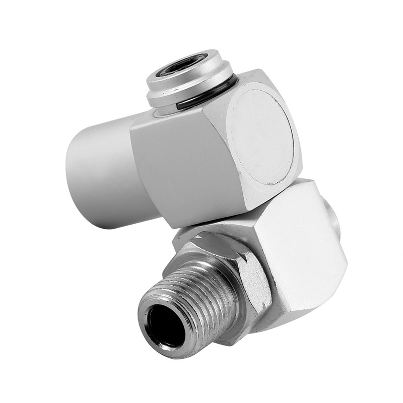 4pcs/Set Aluminum 1/4" Universal 360 Swivel Air Hose Connector Adapter