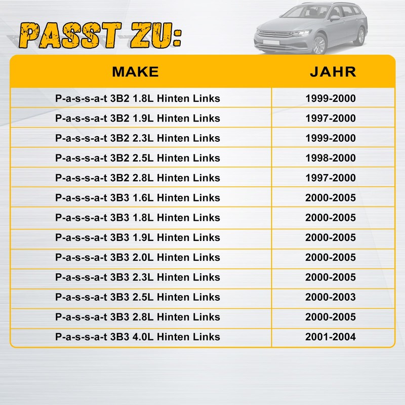 ABS Sensor Compatible with Rear Left Compatible with VW Passat