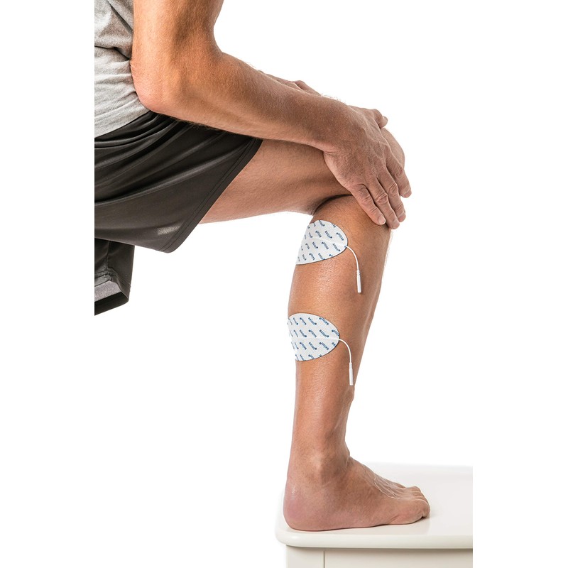 Oval Calf Electrodes 12 x 13 cm for TENS &