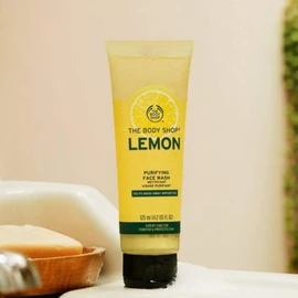 The Body Shop Lemon Purifying Face Wash INTENSELY CLEANSING PROTECT SKIN 125ml