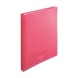 Lihit Lab N7016-12 Clear Book, Interchangeable A4, 30 Holes, 30 Pockets, Pink