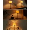 UMEXUS Cordless Table Lamps with Dimmer, 5200mAh Rechargeable Battery Powered,