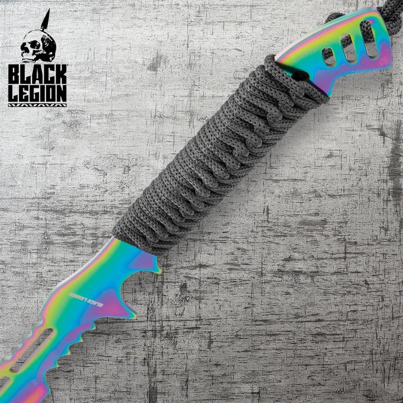 Black Legion Atlantis Fantasy Sword with Sheath | One-Piece Stainless