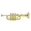 Kid Trumpet Golden Coated Plastic Children Preschool Music Toy Gift