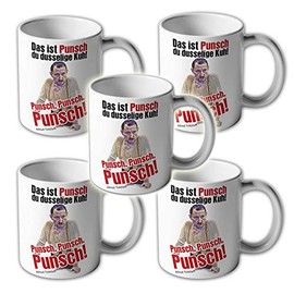 Alfred Tetzlaff Punch Set Sozi New Year's Eve Punch Dusselige Cow TV Cult #17503