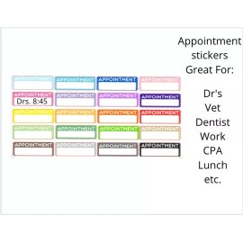 Homemade Appointment Planner Stickers #67 / Planner Stickers  / Journal Stickers