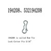 WFCYQ Deck Clip Set 8 194209 Bow Tie Lock Cotter