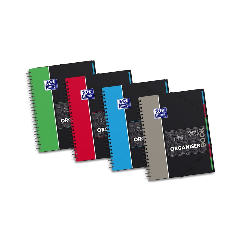 Oxford Student SOS Notes Spiral 160 Page Notebook, Assorted Colours