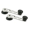 Chrome / Black Window Winder Handles x 2