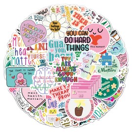 100Pieces Stickers Inspirational Sticker Set Motivational Decals for Journaling, Tech Accessories Drinkware Trendy Aesthetic DIY Stickers for Adults Teens Assorted Designs