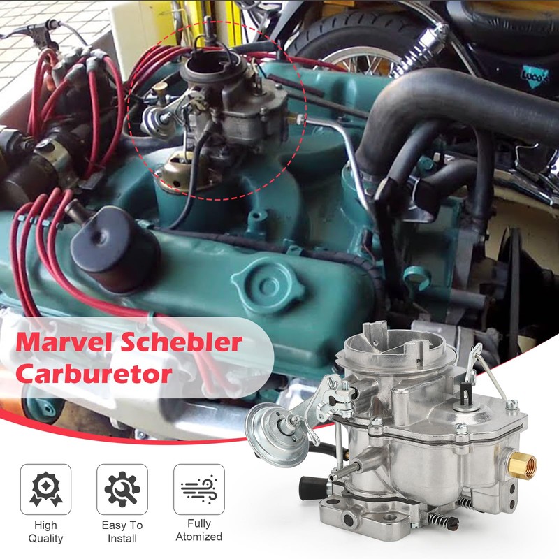 2 Barrel Carburetor with Gaskets for Plymouth models & 1966-1973