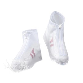 AMZYYDS funda para zapatos lluvia,cubre zapatos impermeable con Cremallera, Cubierta antideslizante para zapatos con Control de arena para，ciclismo,exteriores,Camping,viajes,jardín(L) (L)