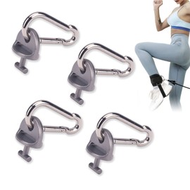 AMTHKNO 4-Pcs T-Lock Adapter W/Snap Hooks for Tonal Accessories, Tonal Accessory Shelf and Tonal Gym Machine (Only T-Lock Adapter W/Snap Hooks)