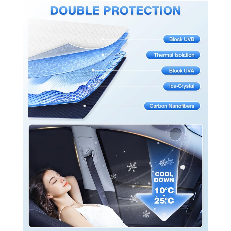 Canvcle Windshield Sun Shade for 2022-2025 2026 Nissan Frontier Accessories
