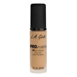 Base de Maquillaje Líquida L.A. Girl Pro Matte, Tono Caramel de 30mL