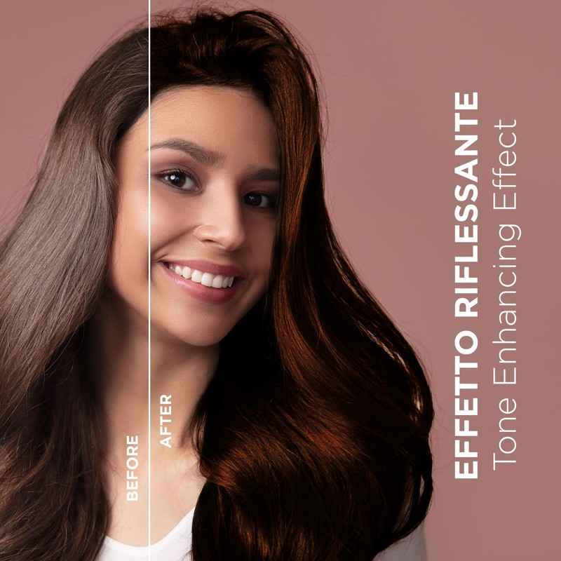 VITALCARE | Maschera Colorante Capelli, Ravvivante e Tonalizzante, Colore Rame,
