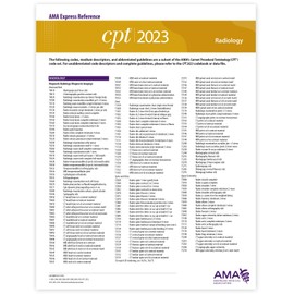 Radiology (CPT 2023 Express Reference Coding Card)
