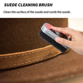 3-Piece Felt Hat Cleaning Kit - Horse Hair & Wood Brushes, Travel Brush, for Cowboy & Baseball Hats