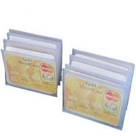 Set of 2-12 Page Plastic Replacement Wallet Inserts for Pictures or Credit Cards