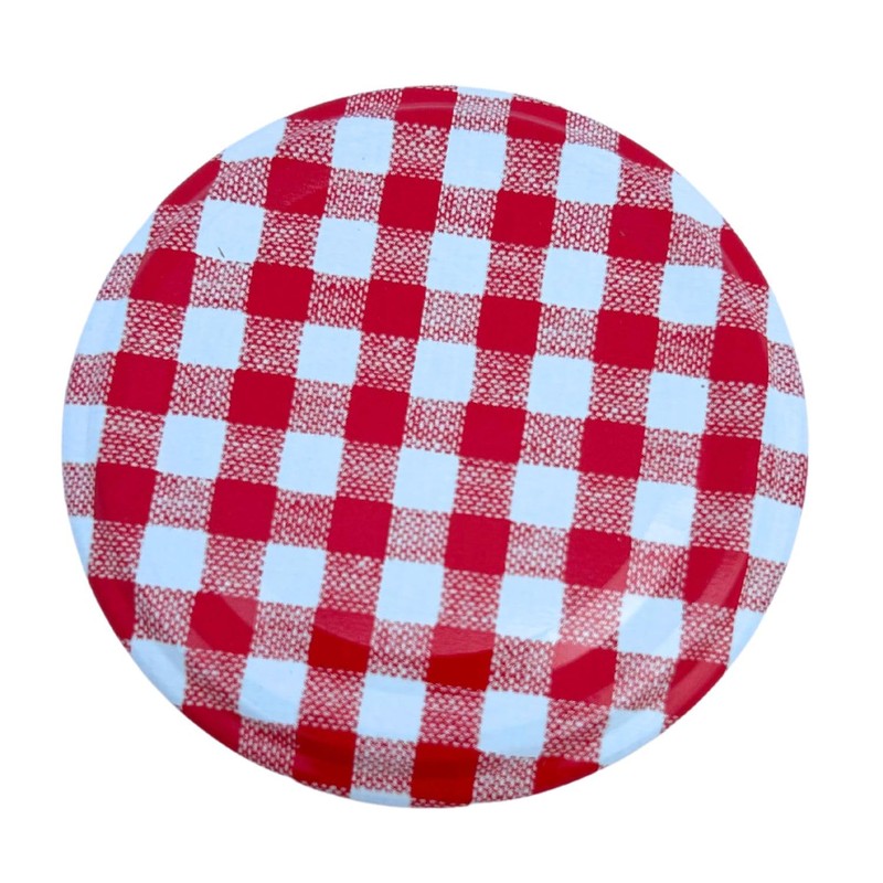 Bramley & Sage 63mm Red Gingham Twist-Off Replacement Jam Jar