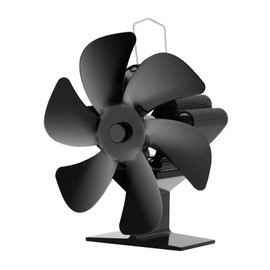 Kizaten Fireplace Fan without Electricity, 6 Blades Quiet Operation Fireplace Fan, Heat-Powered Fireplace Fan for Wood Burner/Fireplace