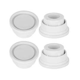 Alvinlite Swimming Pool Ladder Bumper Rubber Stoppers, Universal Pool Ladder Rubber End Caps Safety Bumper Pool Ladder Replacement Accessories for Underwater Escalators White Pack of 4