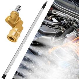 39''Portable Car Radiator Cleaning Wand With 25° Fan Nozzle,Stainless Steel Radiator Cleaner Tool for Pressure Washers& Pressure Air Pump Household Cars,Trucks Radiators,4000 PSI Pressure Washer