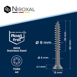 TORX Countersunk Screw Stainless Steel