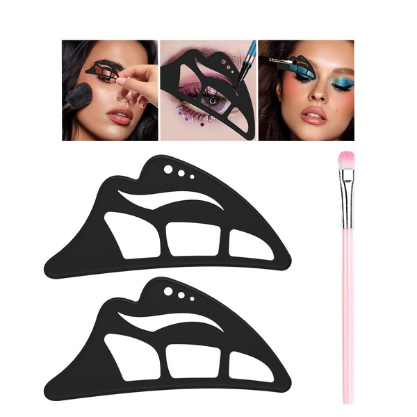 Cyhdddr 2Pcs Eyetour Eyeshadow Tool, Eye Makeup Aid Flawless Eyeliner