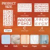 1/3, 1/2, 3/4, 1, 2 Inch Letter Stencils for Painting,
