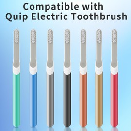 YMPBO Toothbrush Replacement Heads for Quip Electric Toothbrush Adult, 6 Pack Replacement Heads, Soft Bristles, White