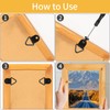 100 Pcs D Ring Picture Hangers,Small Triangle Ring with 100pcs