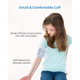 Checkme Small Blood Pressure Cuff for 6"-8.6"(15-22cm), Children & Women Upper Arm Cuff Compatible with Most BP Monitors, Replacement Cuff for Home Use with 6 Connectors